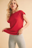 Aemi+Co Round Neck Short Sleeve T-Shirt