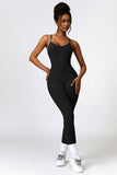 Basic Bae Open Back Spaghetti Strap Active Jumpsuit