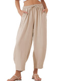 Full Size Drawtising Cropped Jogger Pants Plus Size