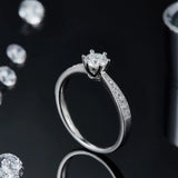 Moissanite 925 Sterling Silver Ring